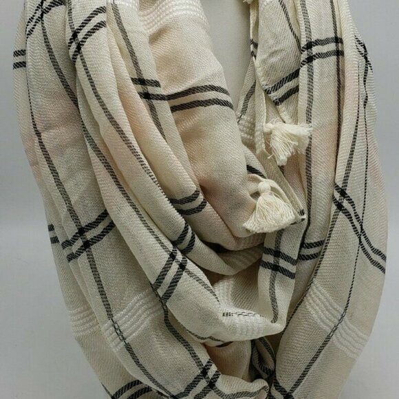 LOFT  Infinity SCARF with Tassels - Picture 3 of 3